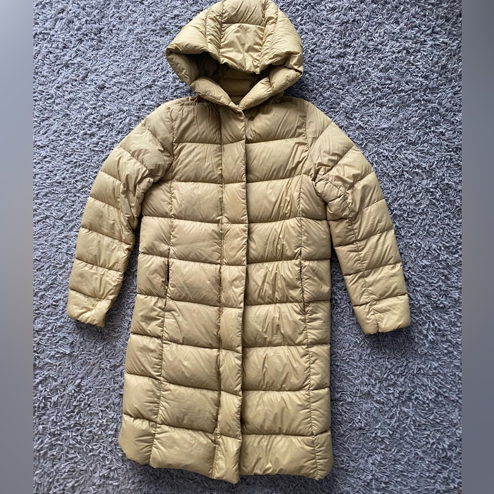 H&M Long Beige Down Puffer Coat